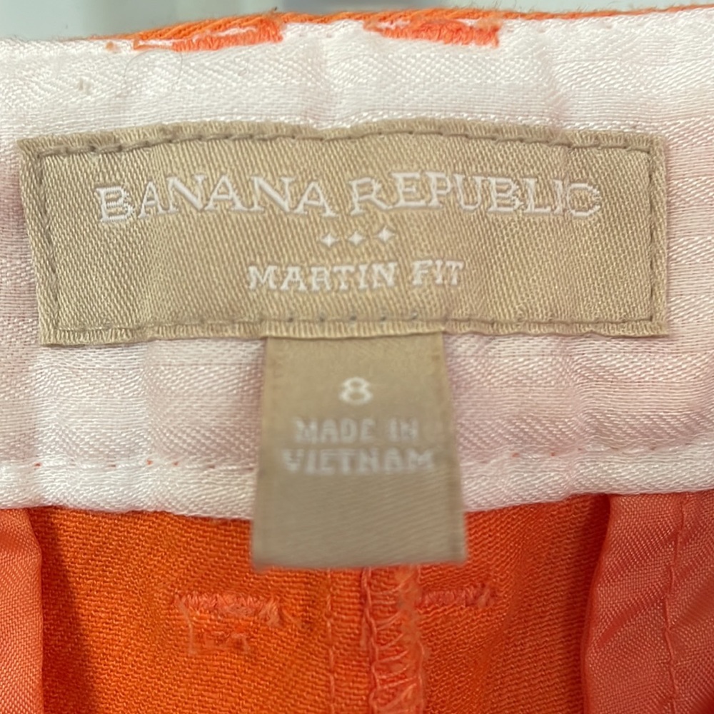 💕5/$25 closet clean out 💕 orange Banana Republic shorts - Picture 3 of 5